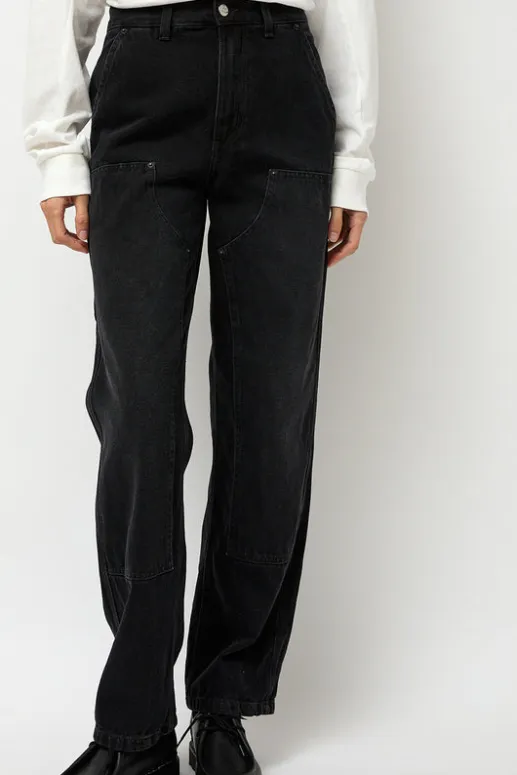 No.6 Store Double-Knee Jean in Spider Black