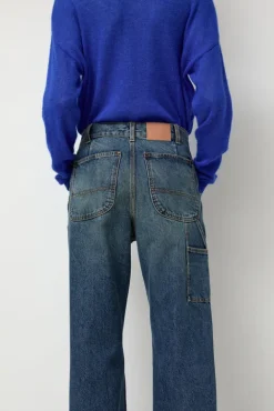 No.6 Store Double-Knee Jean in Tractor Blue