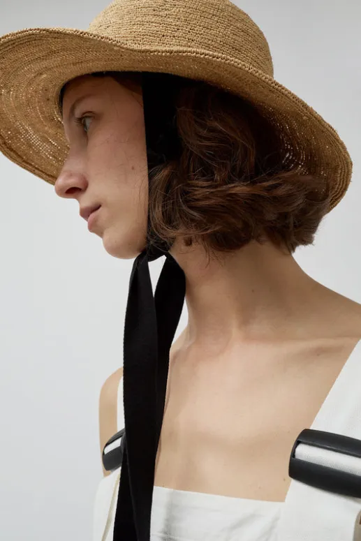 No.6 Store Duke Alessio Hat in Natural with Black