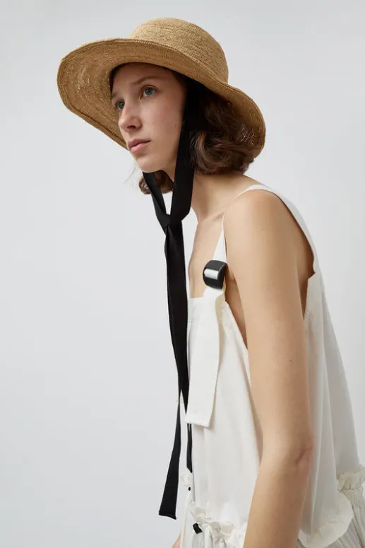 No.6 Store Duke Alessio Hat in Natural with Black