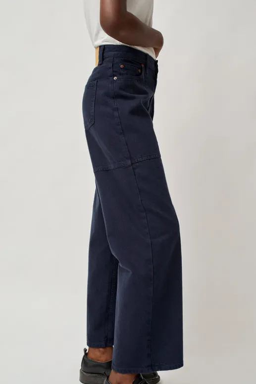 No.6 Store Elissa High Wide Jean in Marine Overdye