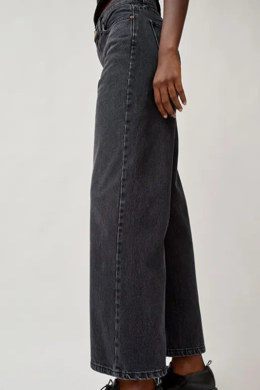 No.6 Store Elissa High Wide Jean in Stil Black