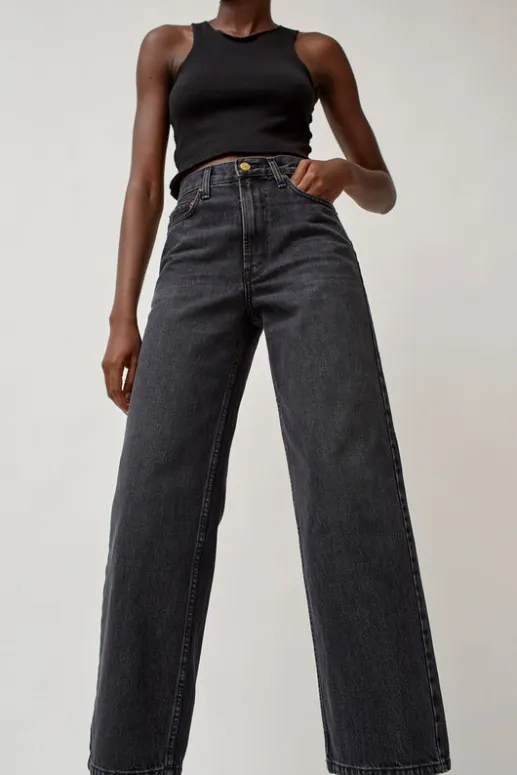 No.6 Store Elissa High Wide Jean in Stil Black