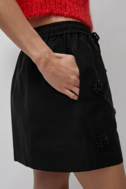 No.6 Store Embellished Mini Skirt in Black