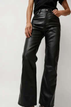 No.6 Store Erik Jean in Black Faux Leather