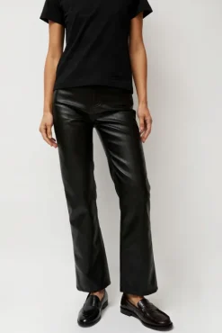 No.6 Store Erik Jean in Black Faux Leather