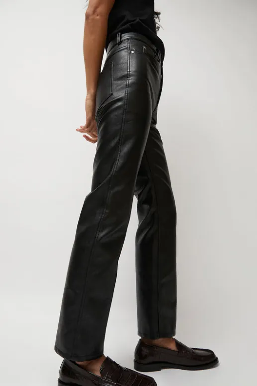 No.6 Store Erik Jean in Black Faux Leather