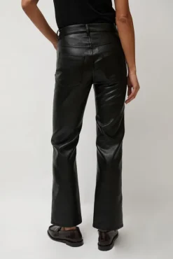 No.6 Store Erik Jean in Black Faux Leather