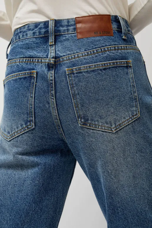 No.6 Store Erik Jean in Mid Blue