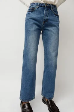 No.6 Store Erik Jean in Mid Blue