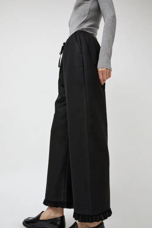 No.6 Store Frill Padded Pants in Black