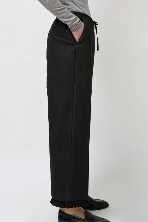 No.6 Store Frill Padded Pants in Black