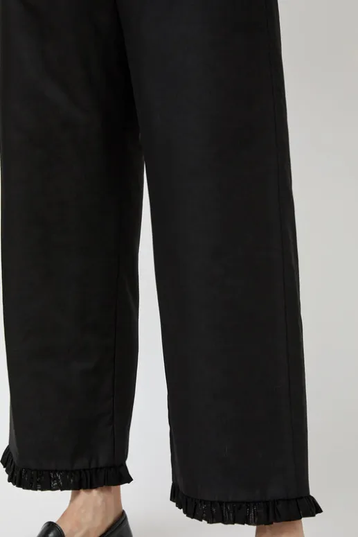 No.6 Store Frill Padded Pants in Black