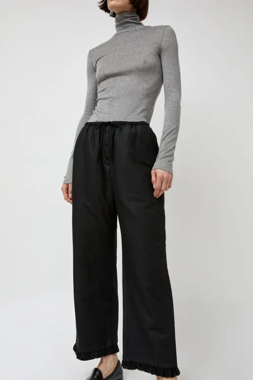 No.6 Store Frill Padded Pants in Black