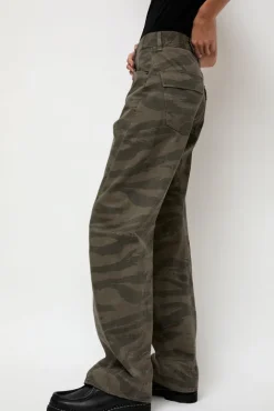 No.6 Store Full Twisted Seam Pant in Bark