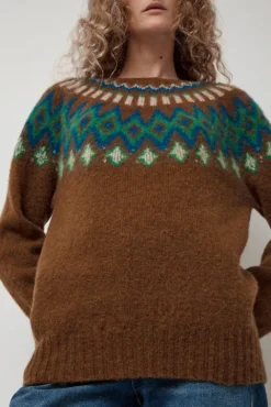 No.6 Store Future Fantasy Fairisle Sweater in Nut