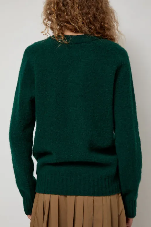 No.6 Store Future Memories V Neck Sweater in Forest
