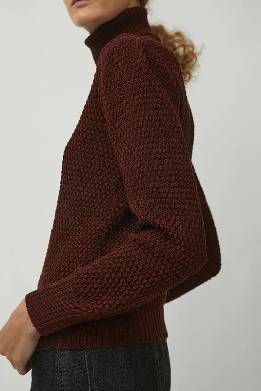 No.6 Store Gabe Turtleneck in Berry