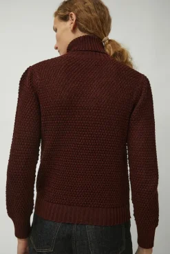 No.6 Store Gabe Turtleneck in Berry