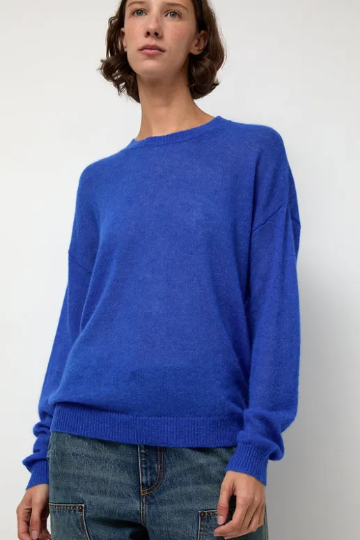 No.6 Store Gauzy Crew in Blue