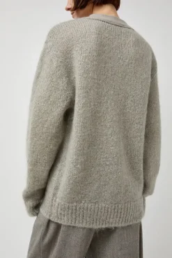 No.6 Store Grandpa Cardigan in Light Grey