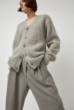 No.6 Store Grandpa Cardigan in Light Grey
