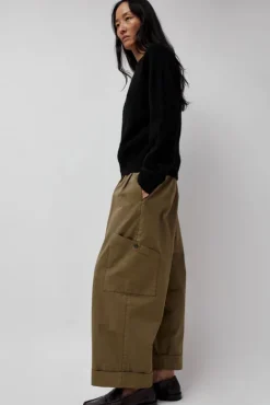 No.6 Store Grease Trouser in Olive