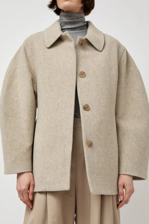 No.6 Store Hourglass Half Coat in Beige