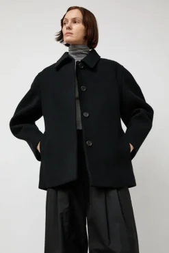 No.6 Store Hourglass Half Coat in Black