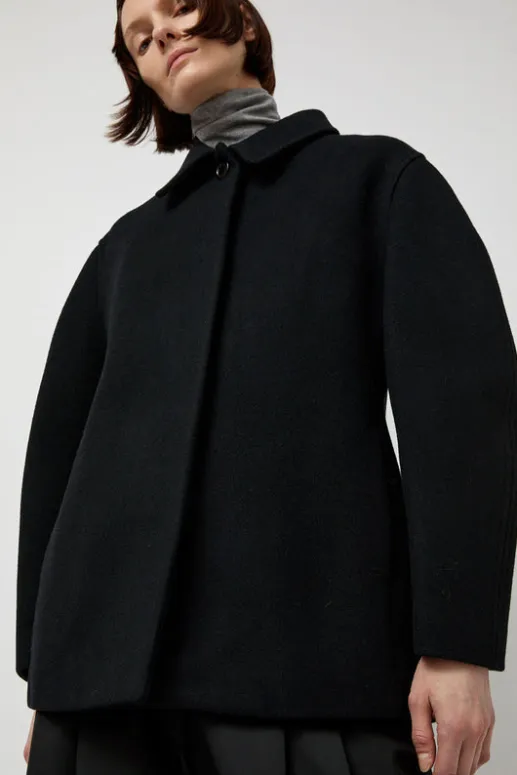 No.6 Store Hourglass Half Coat in Black