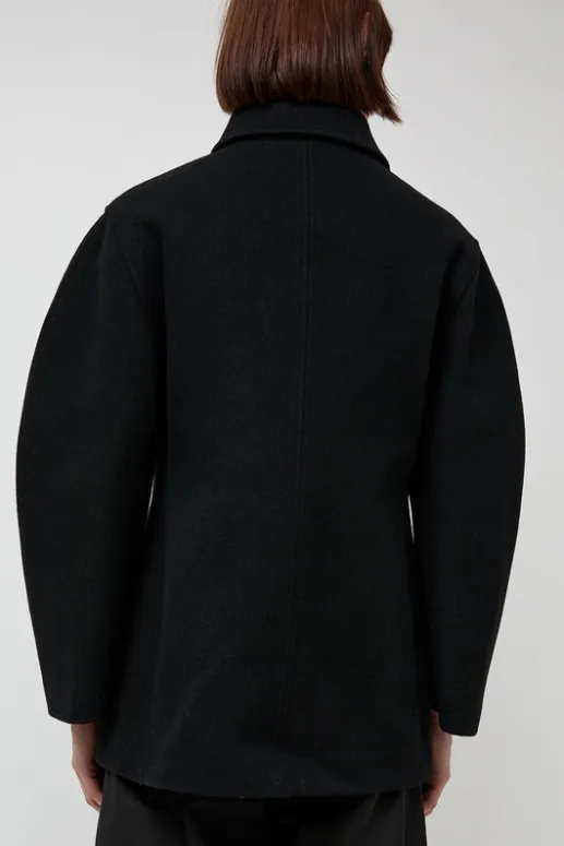 No.6 Store Hourglass Half Coat in Black