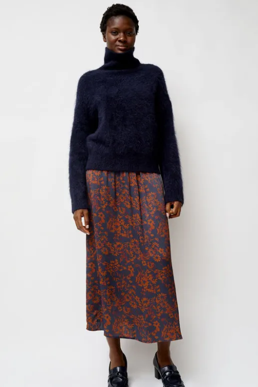 No.6 Store Inez Skirt in Rust and Navy Garden