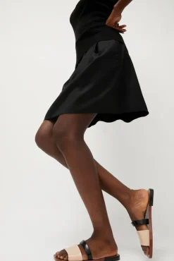 No.6 Store Ivy Slide in Brown and Beige