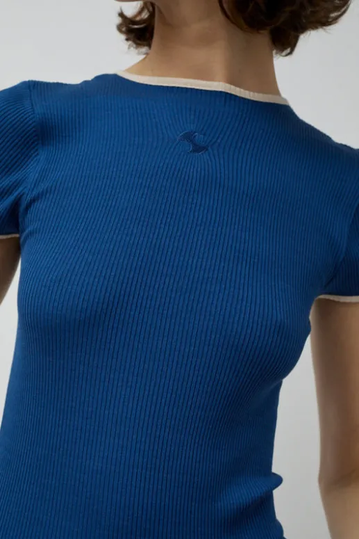 No.6 Store Jaya Seamless Top in Navy