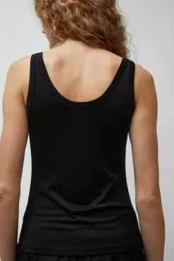 No.6 Store Jersey Scoop Tank in Black