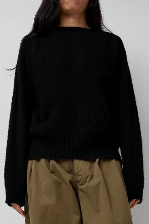 No.6 Store Jets Crew Knit in Black