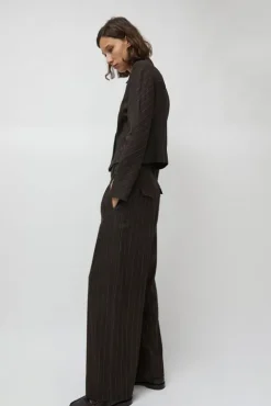 No.6 Store Kent Pant in Brown Stripe