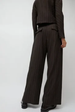 No.6 Store Kent Pant in Brown Stripe
