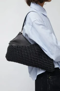 No.6 Store Knit Twisterette Bag in Black