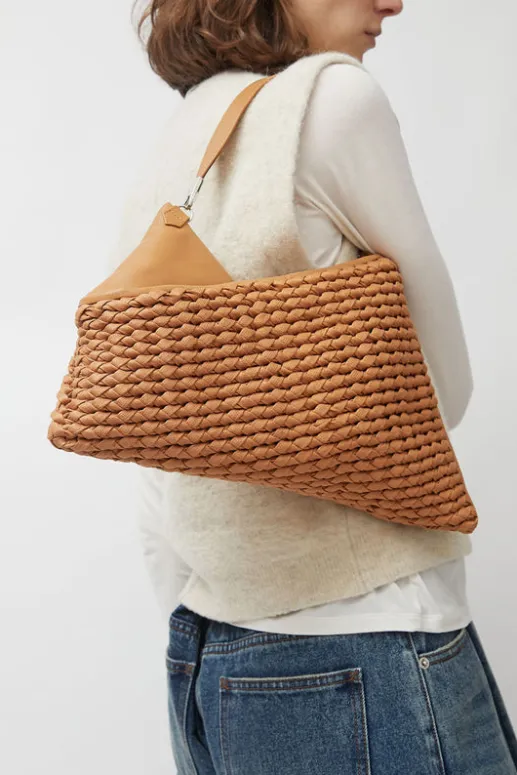 No.6 Store Knit Twisterette Bag in Natural Brown