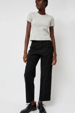 No.6 Store Kotte Alpaca Short Sleeve Knit in Gray