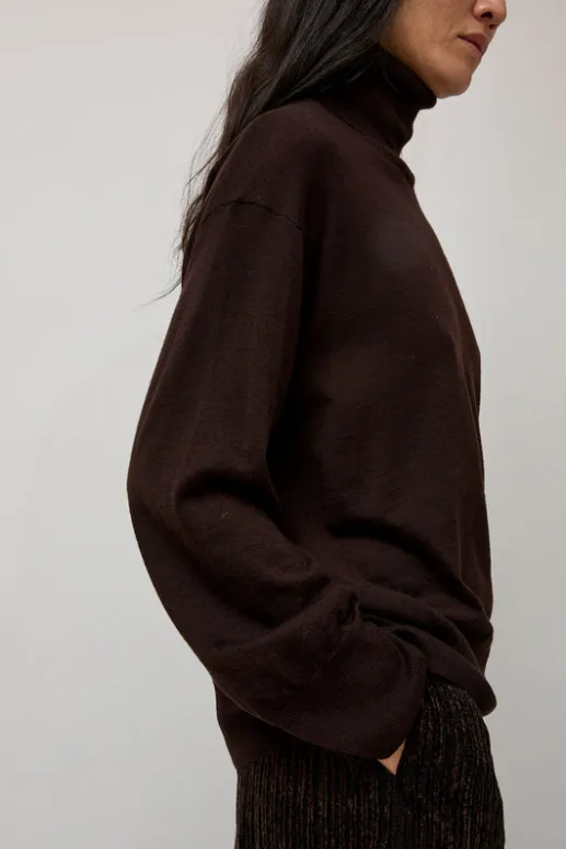 No.6 Store La Base Turtleneck in Brown