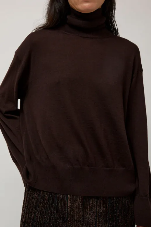 No.6 Store La Base Turtleneck in Brown