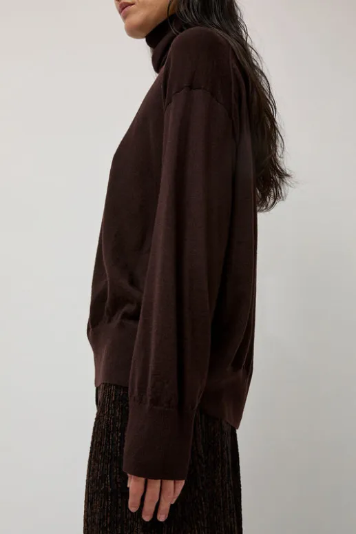 No.6 Store La Base Turtleneck in Brown