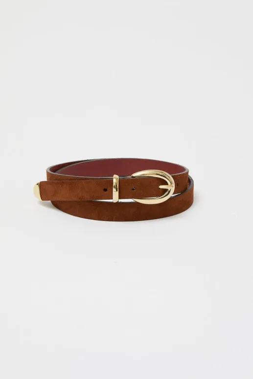 No.6 Store La Frieda Belt in Choco Camp