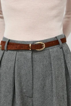 No.6 Store La Frieda Belt in Choco Camp