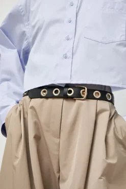 No.6 Store La Grande Keller Belt in Noir