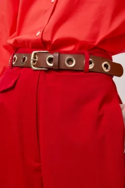 No.6 Store La Grande Keller Belt in Nutella