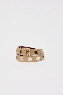 No.6 Store La Grande Keller Crispy Belt in Crispy Marron Beige