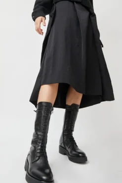 No.6 Store Lace Up Crepe Sole Boot in Nero
